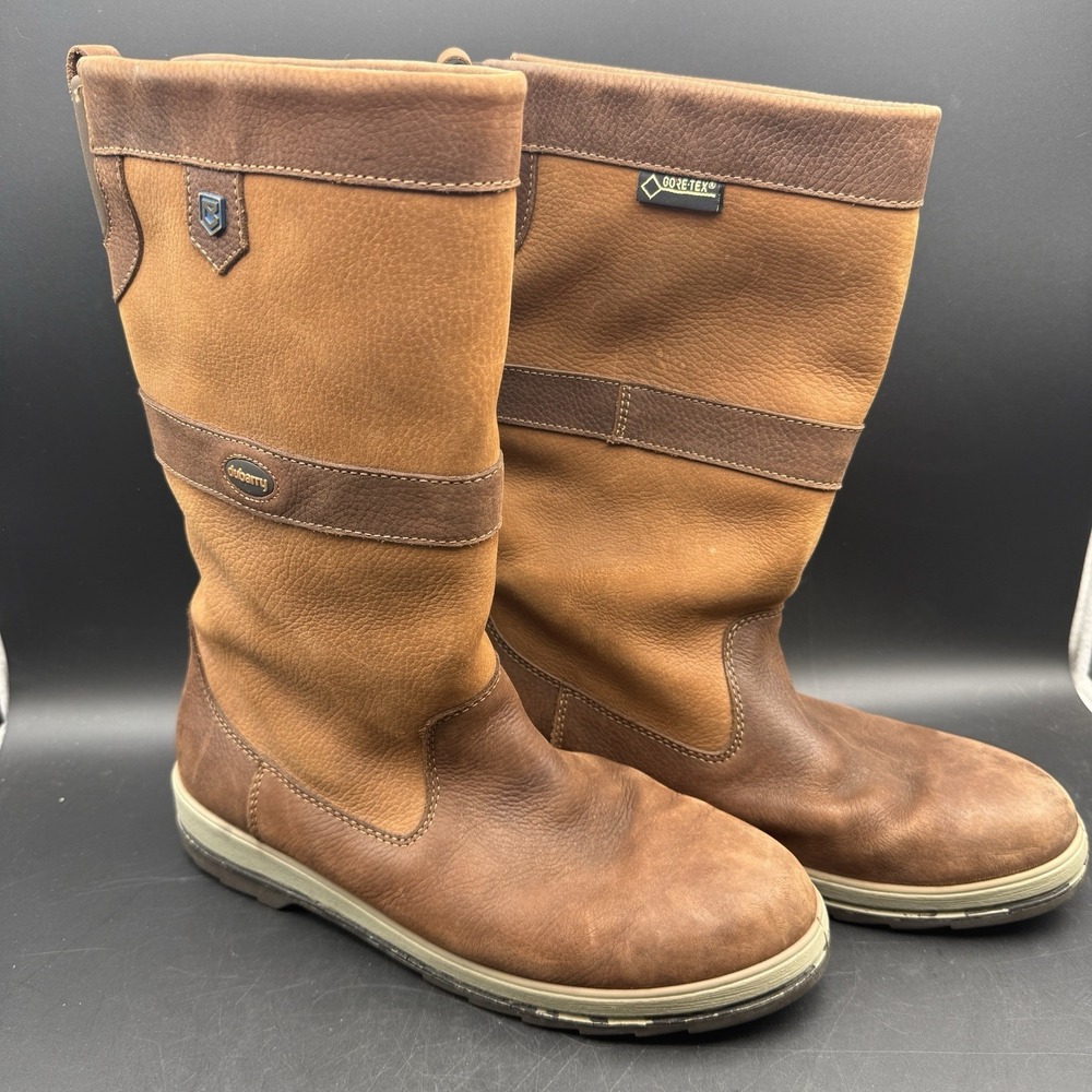 Dubarry Ultima Mens Sailing Boots size 43 (US 9.5 - 10) Brown Waterproof GoreTex